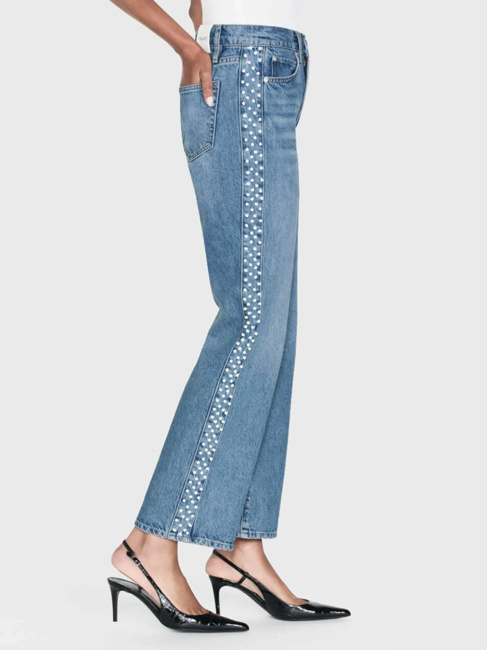 Atelier Le Jane Crop in Daylight Pearl