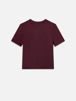 Baby Tee in Burgundy