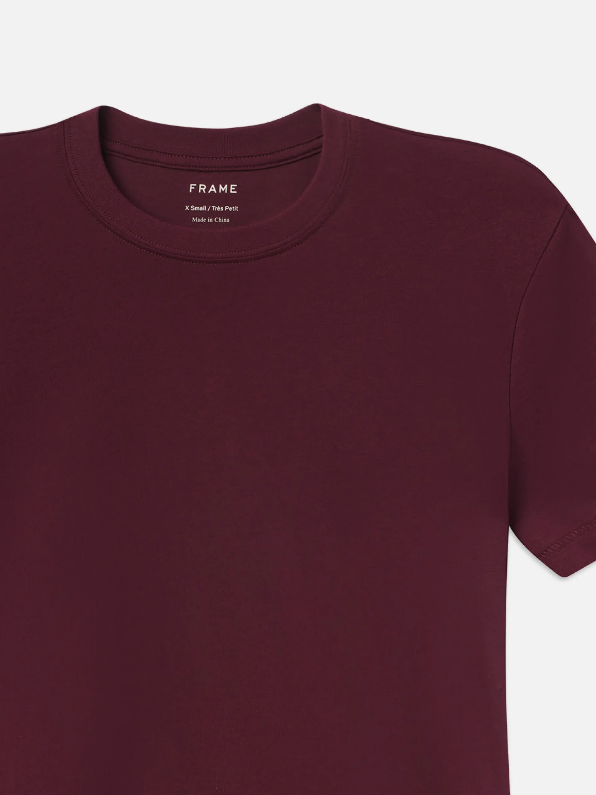 Baby Tee in Burgundy