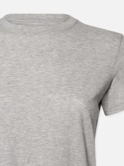 Baby Tee in Heather Grey