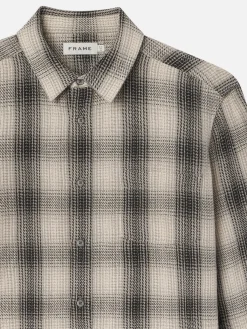 Baja Plaid Shirt in Dark Navy