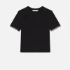 Beaded Tee in Black