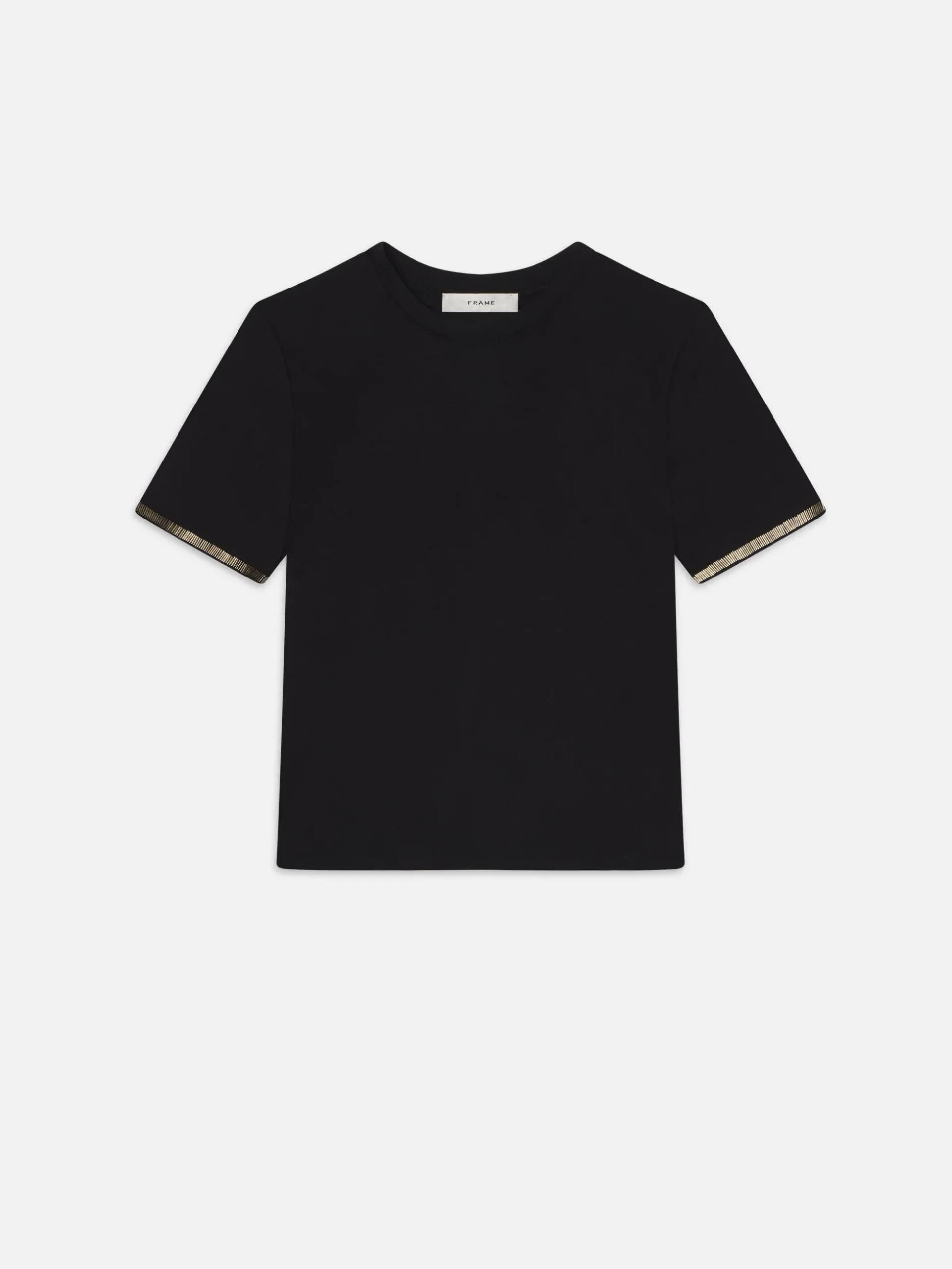 Beaded Tee in Black
