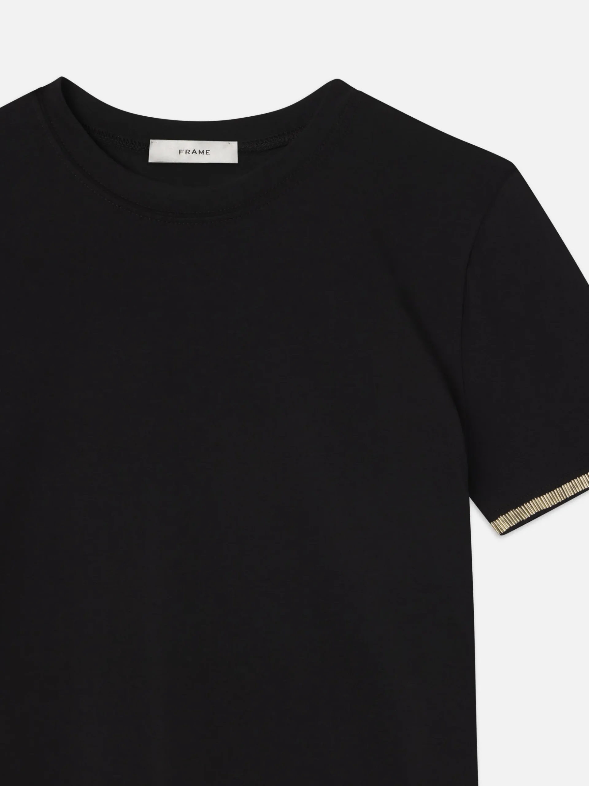 Beaded Tee in Black