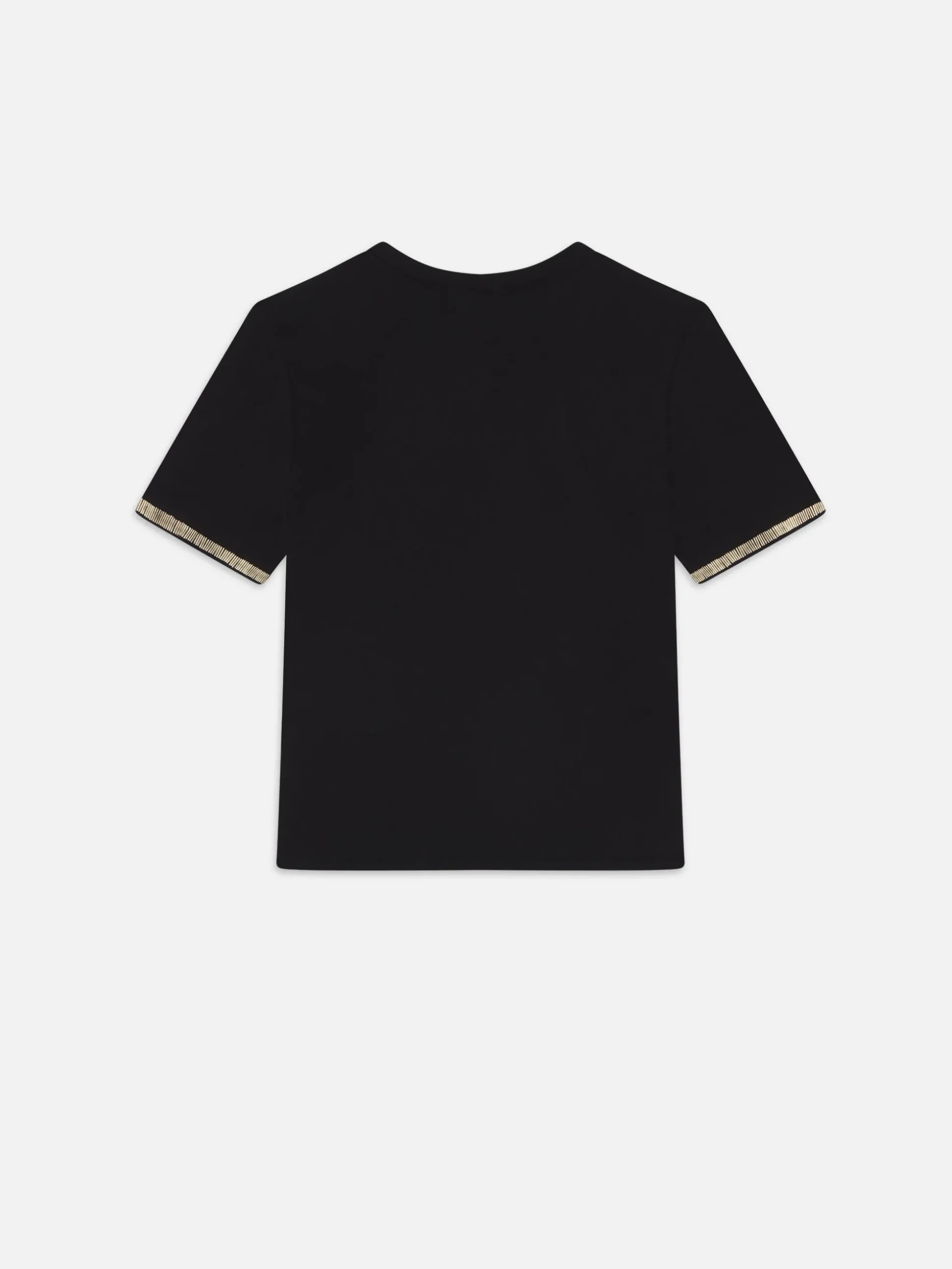 Beaded Tee in Black