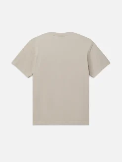 Boxy Textured Tee in Off White