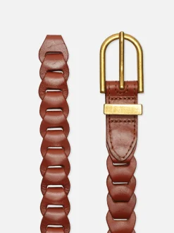 Braided Belt in Whiskey