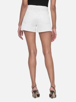 Braided Waistband Short in White