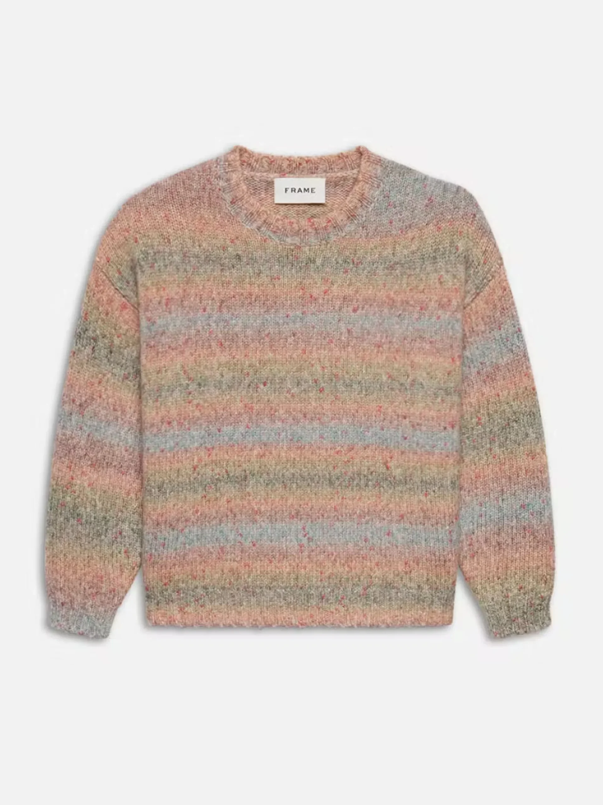 Brushed Tweed Sweater in Soft Lavender Multi