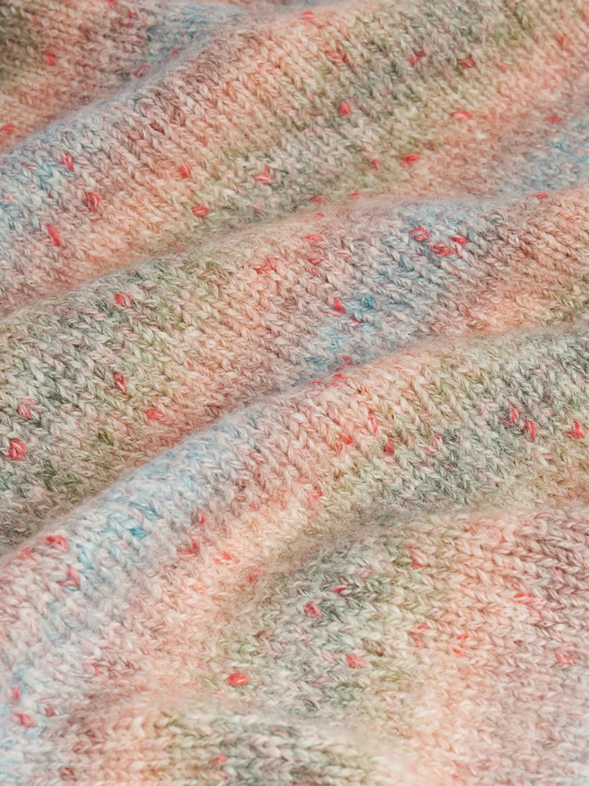 Brushed Tweed Sweater in Soft Lavender Multi