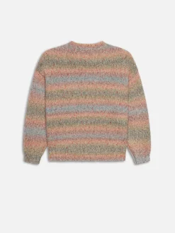 Brushed Tweed Sweater in Soft Lavender Multi
