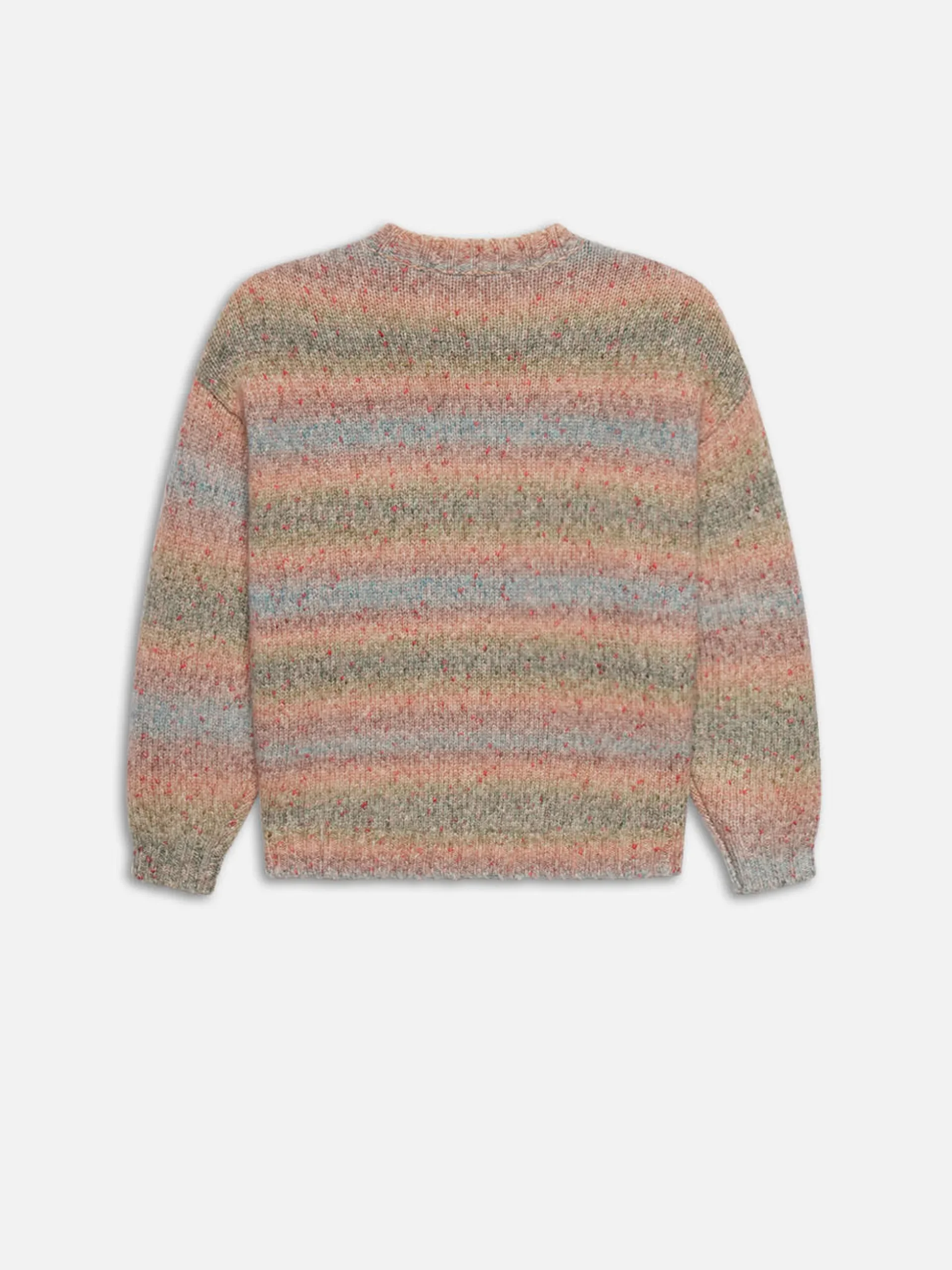 Brushed Tweed Sweater in Soft Lavender Multi