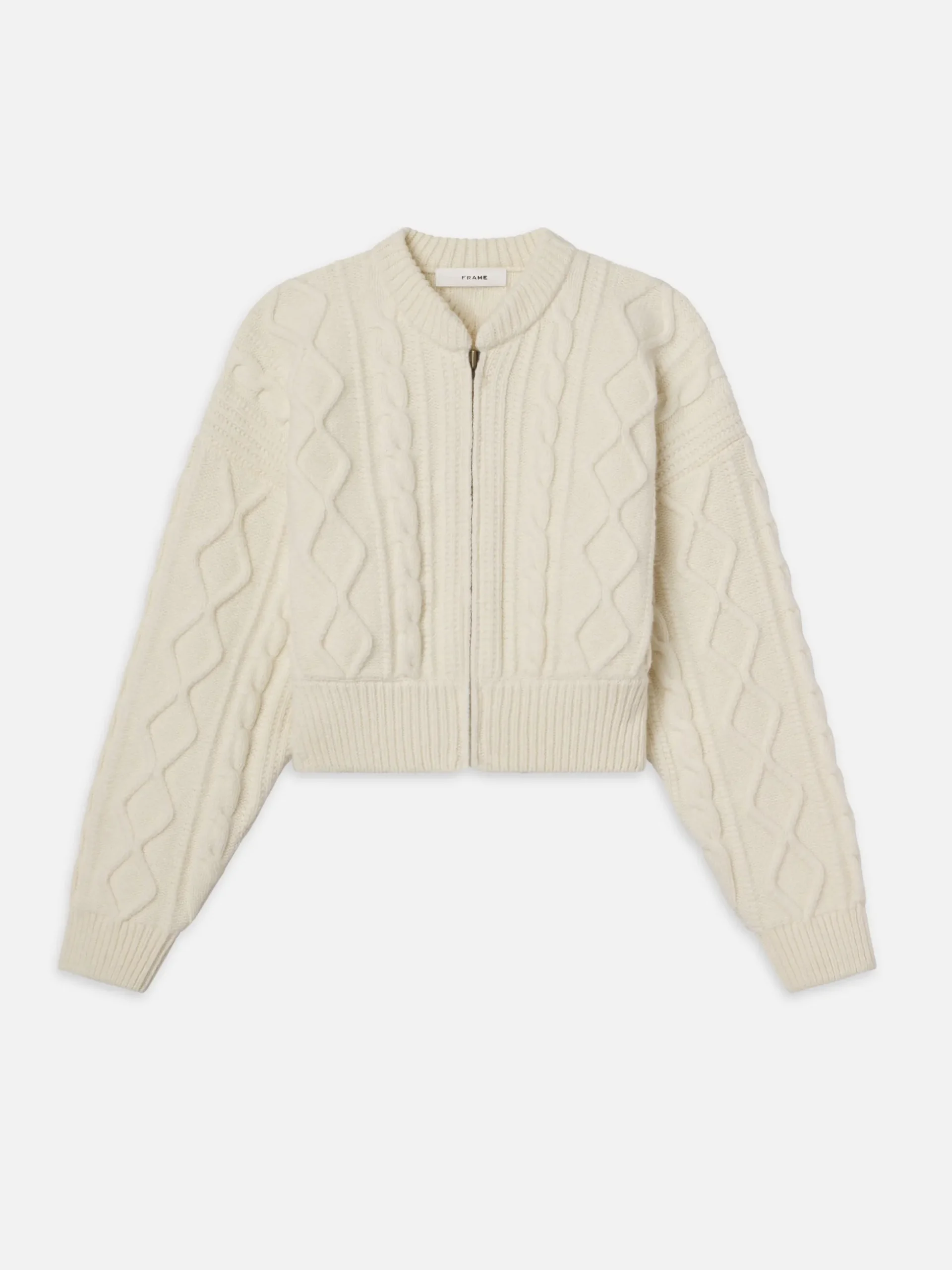 Cable Cardi in Cream