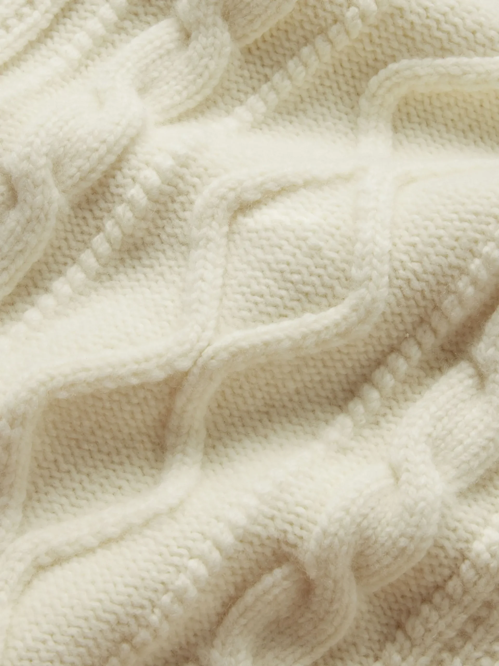 Cable Cardi in Cream