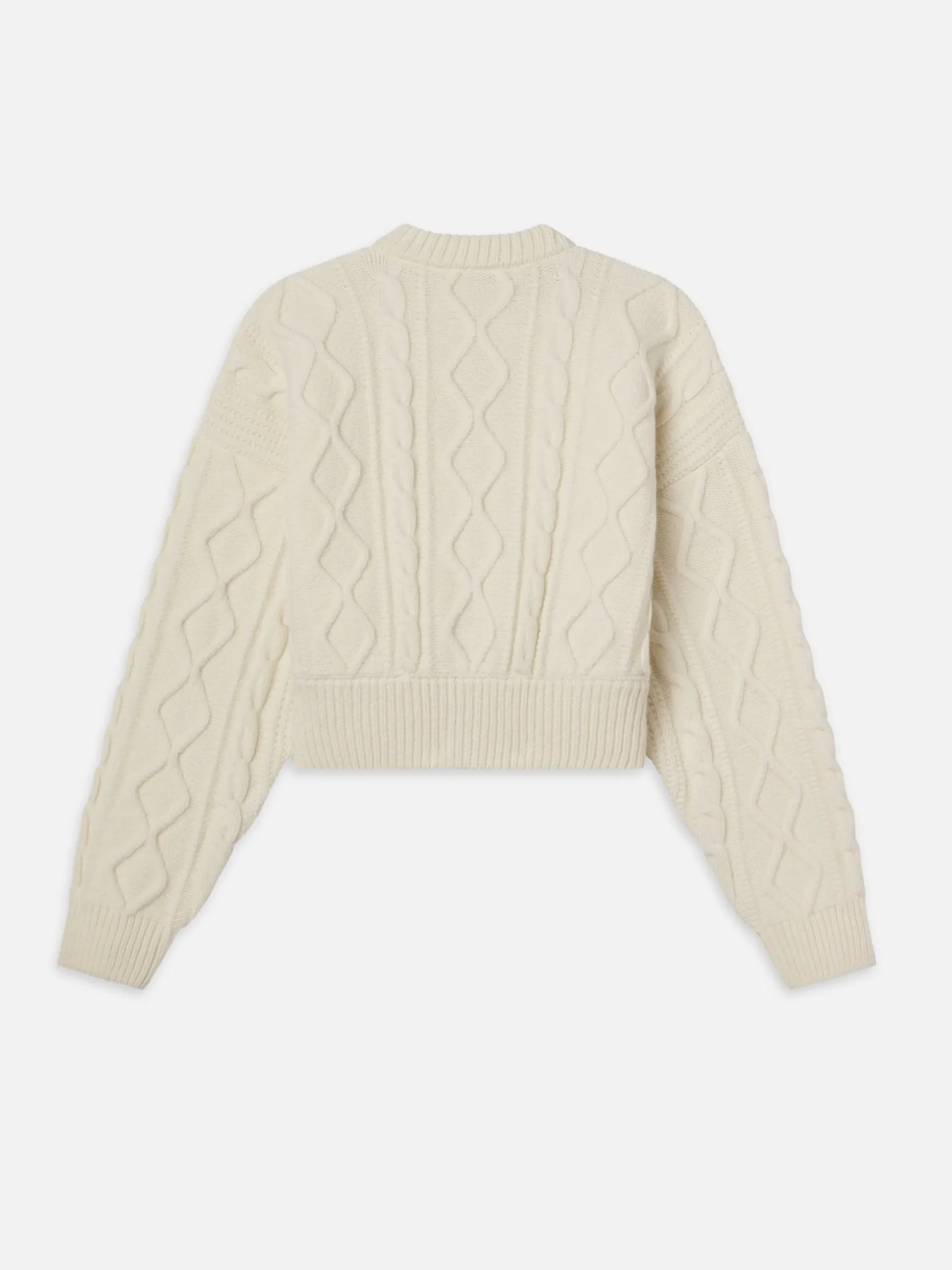 Cable Cardi in Cream
