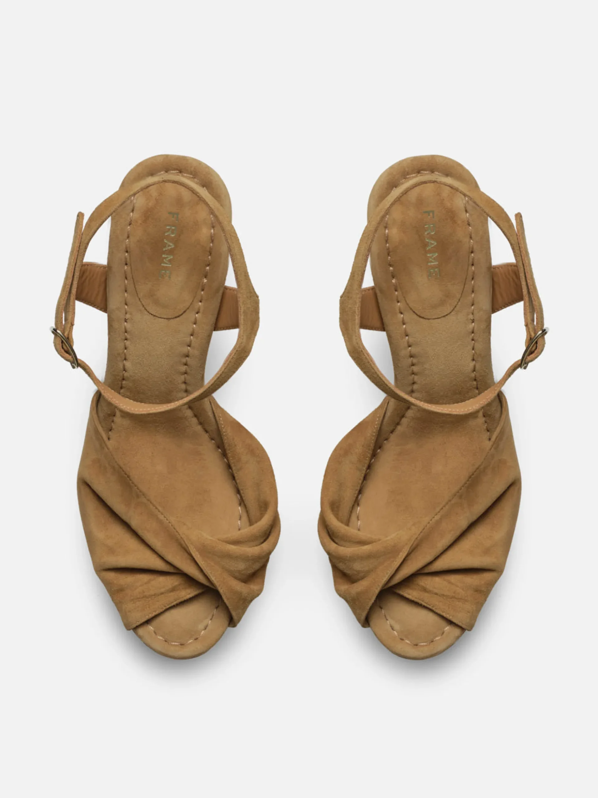 Camille Platform Heel in Tan