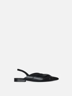 Camille Slingback Flat in Black