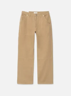 Canvas Workwear Pant in Dusty Khaki