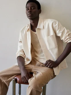 Canvas Workwear Pant in Dusty Khaki