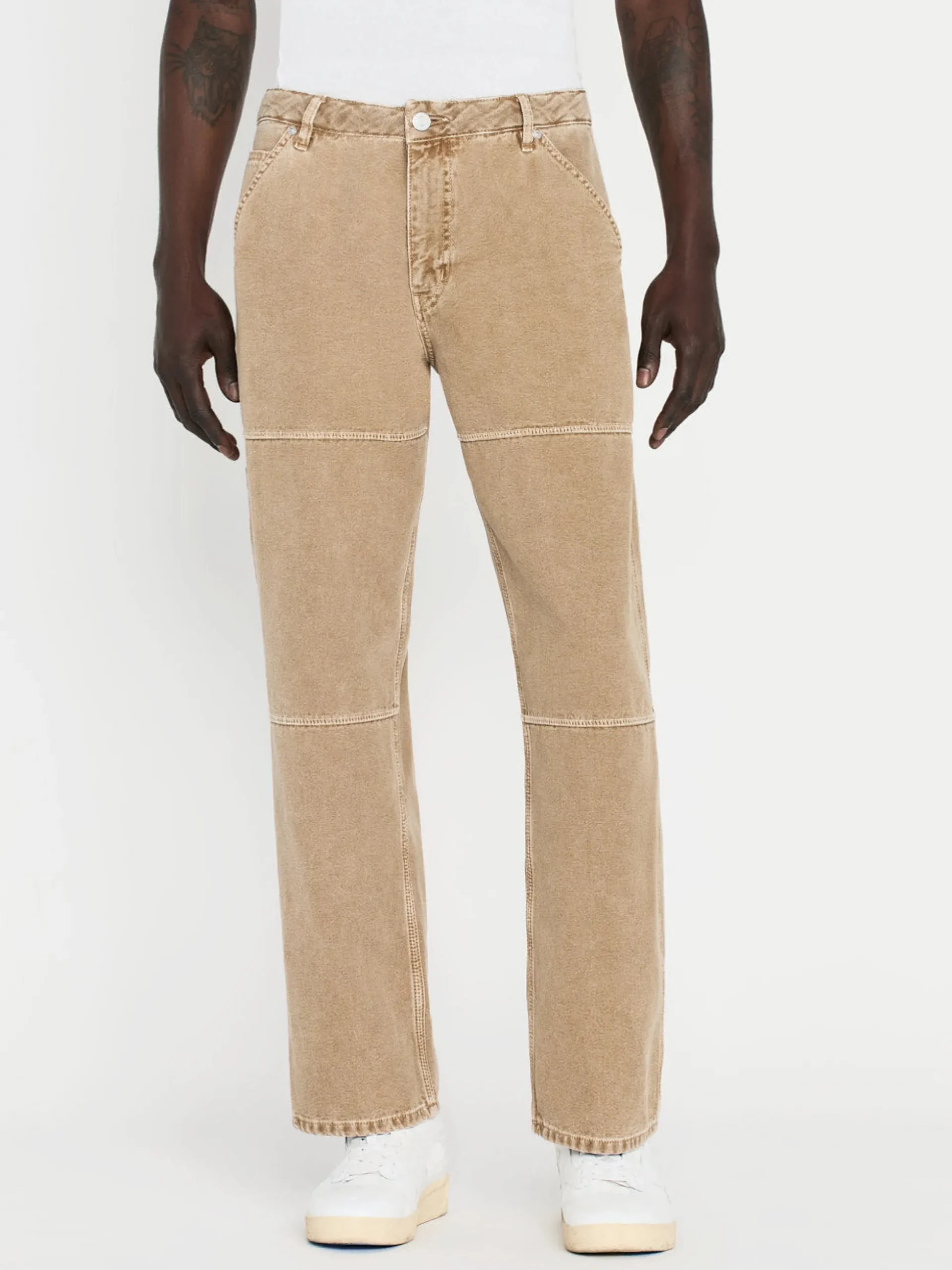 Canvas Workwear Pant in Dusty Khaki