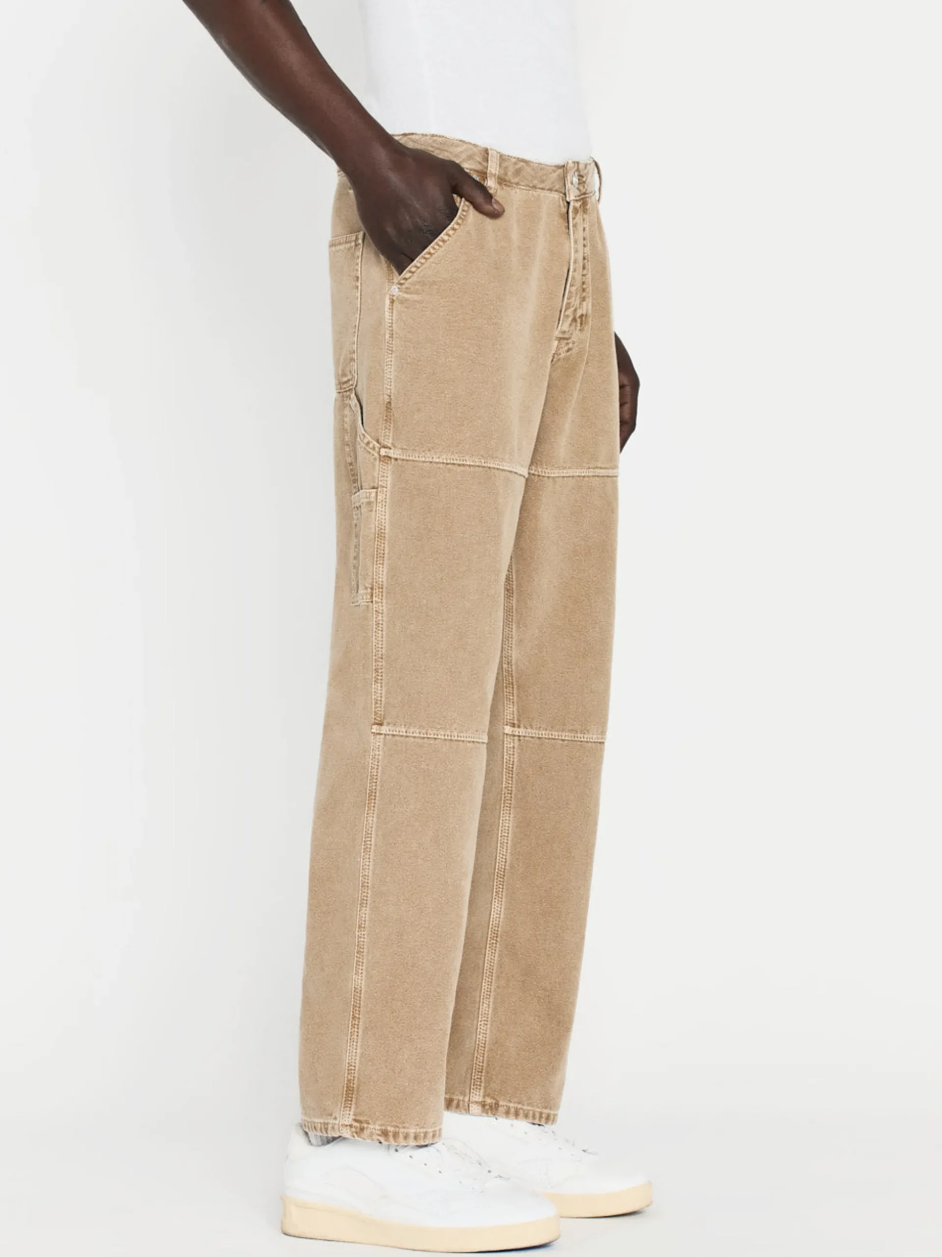 Canvas Workwear Pant in Dusty Khaki