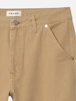 Canvas Workwear Pant in Dusty Khaki