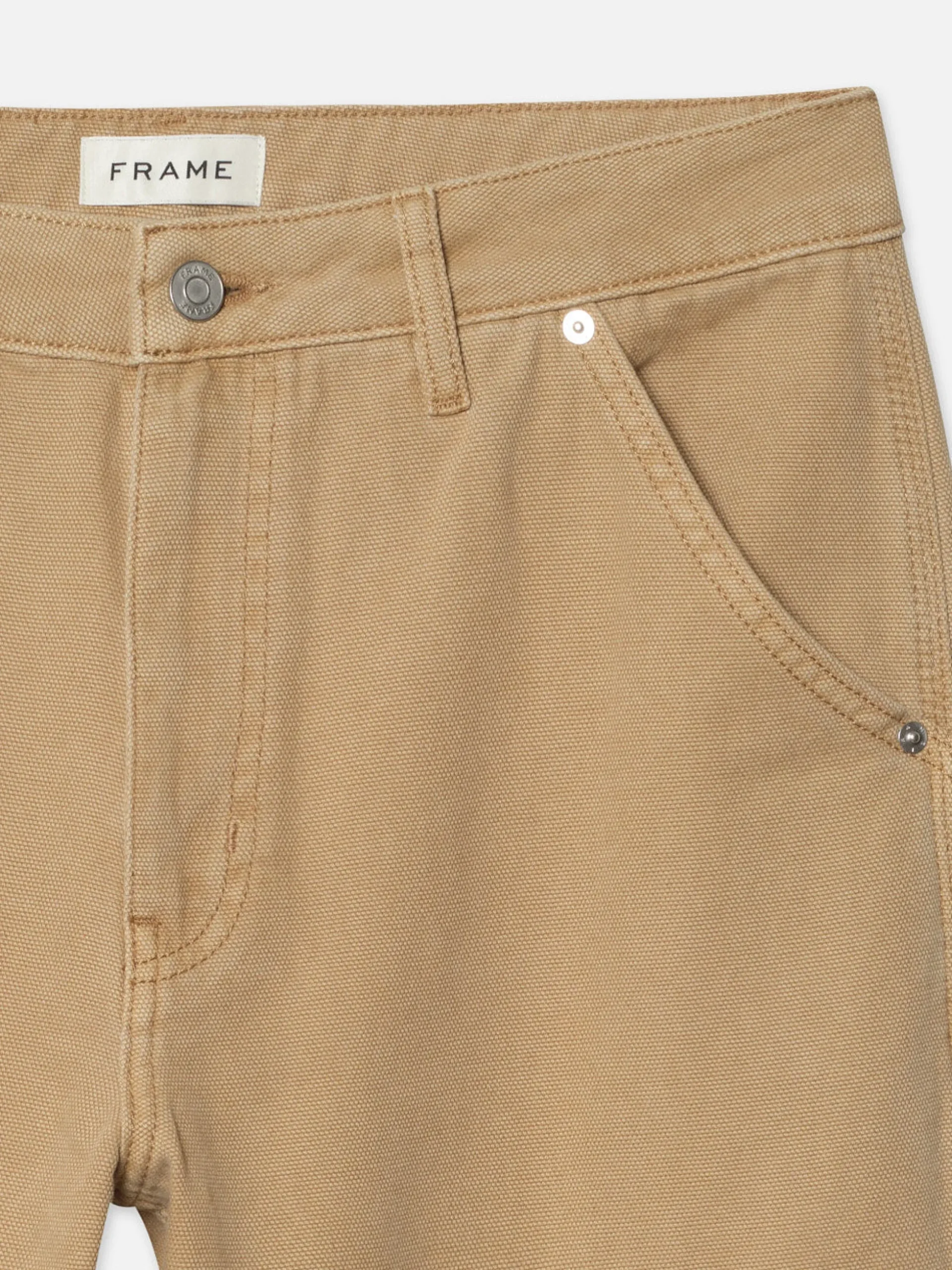 Canvas Workwear Pant in Dusty Khaki