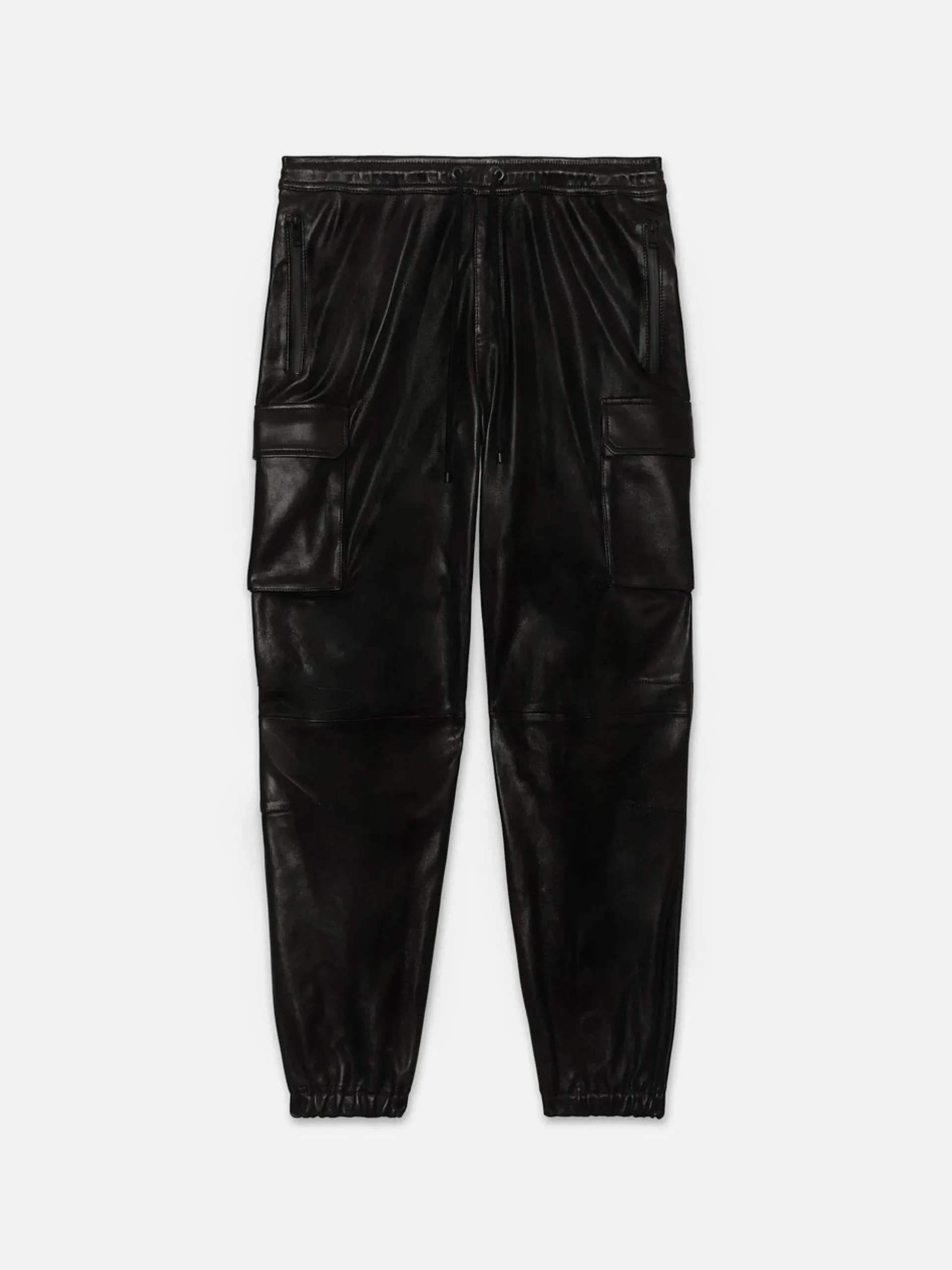 Cargo Leather Pant in Noir