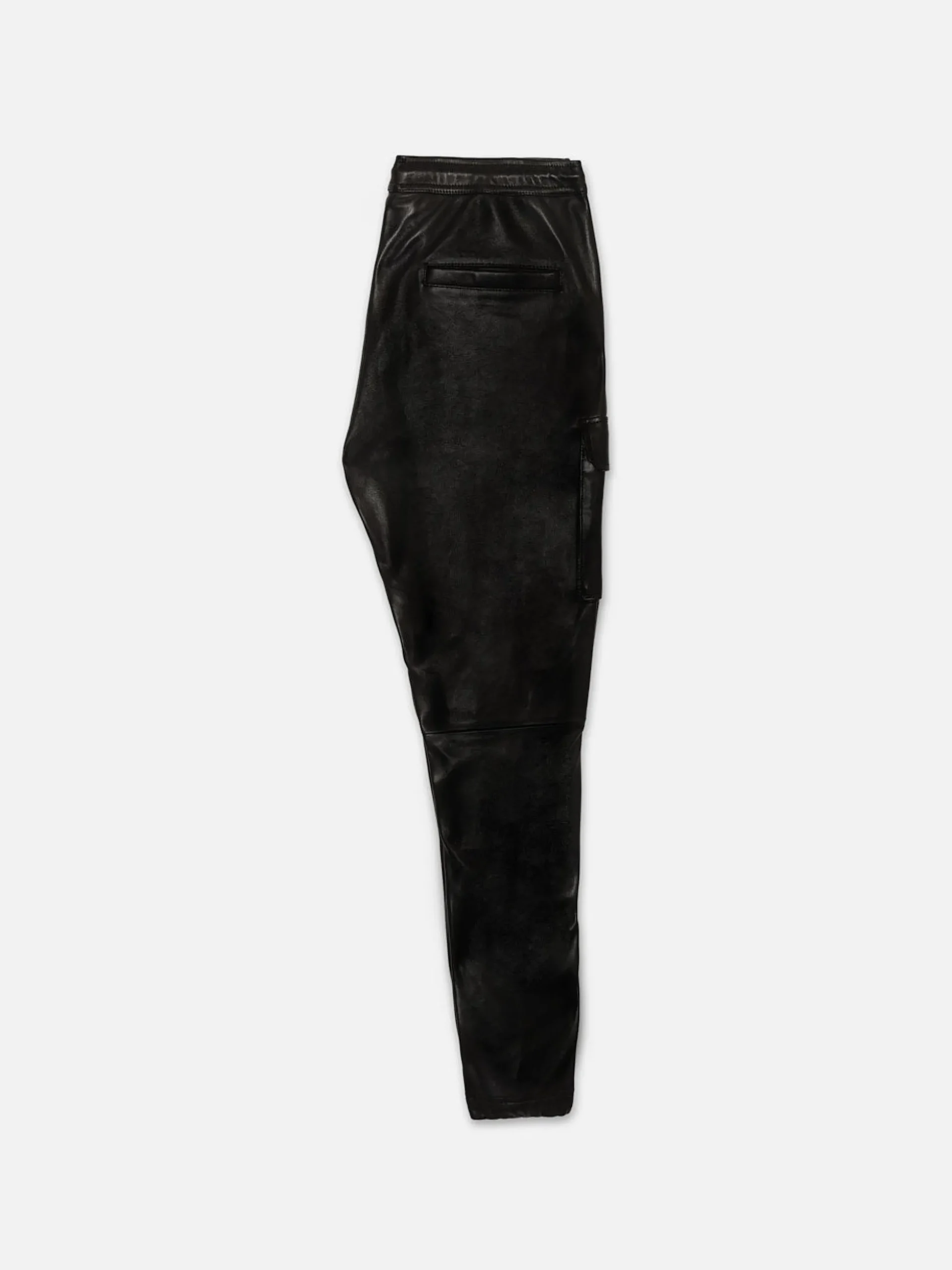 Cargo Leather Pant in Noir