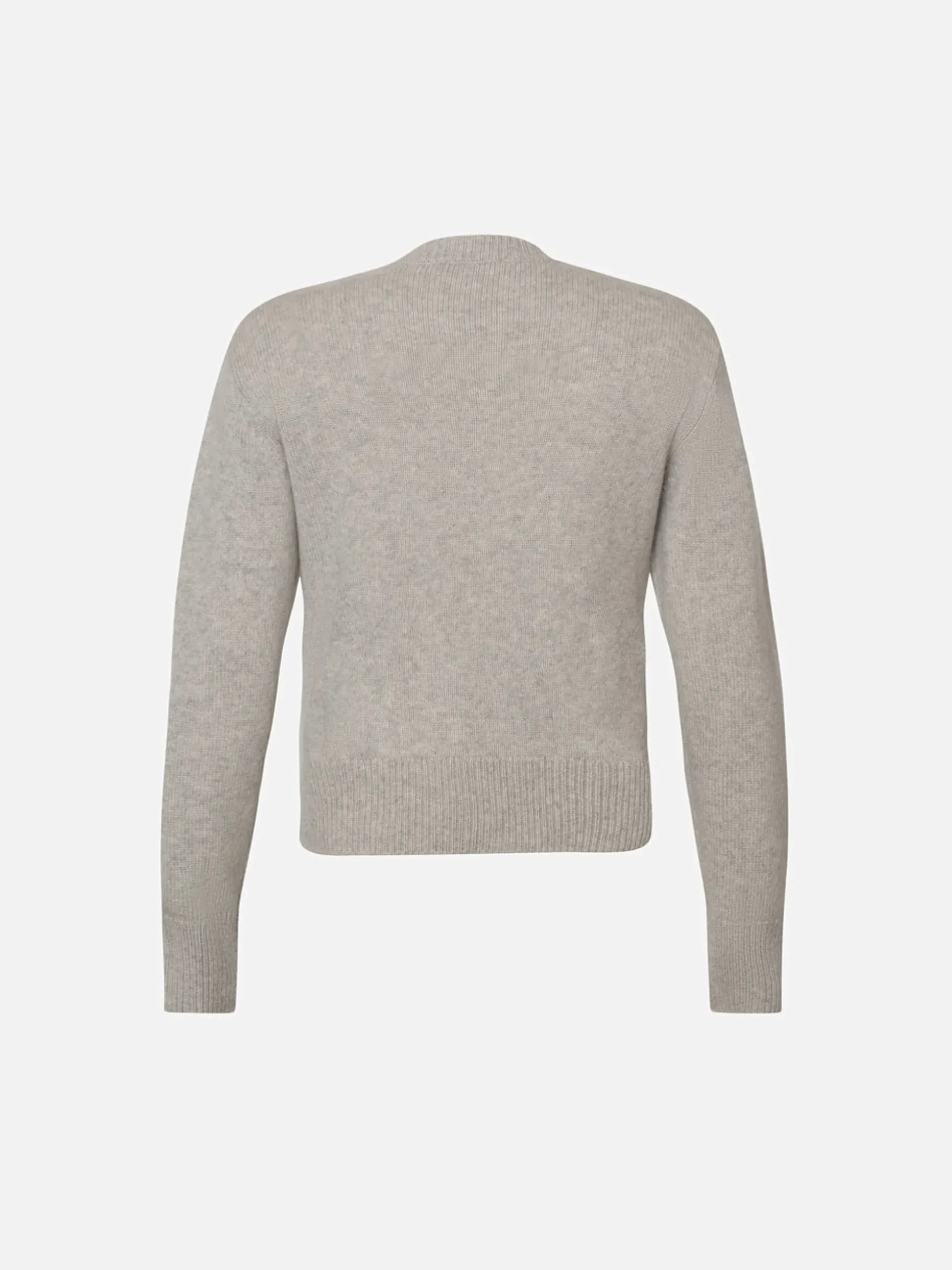 Cashmere Clean Crew in Light Heather Grey