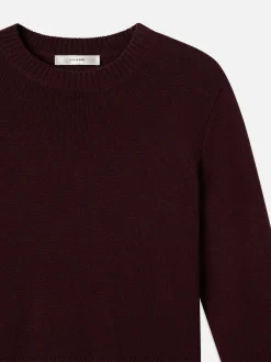 Cashmere Clean Crew in Deep Burgundy