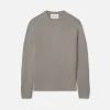 Cashmere Crewneck Sweater in Stone Beige