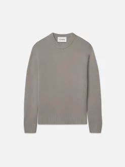 Cashmere Crewneck Sweater in Stone Beige