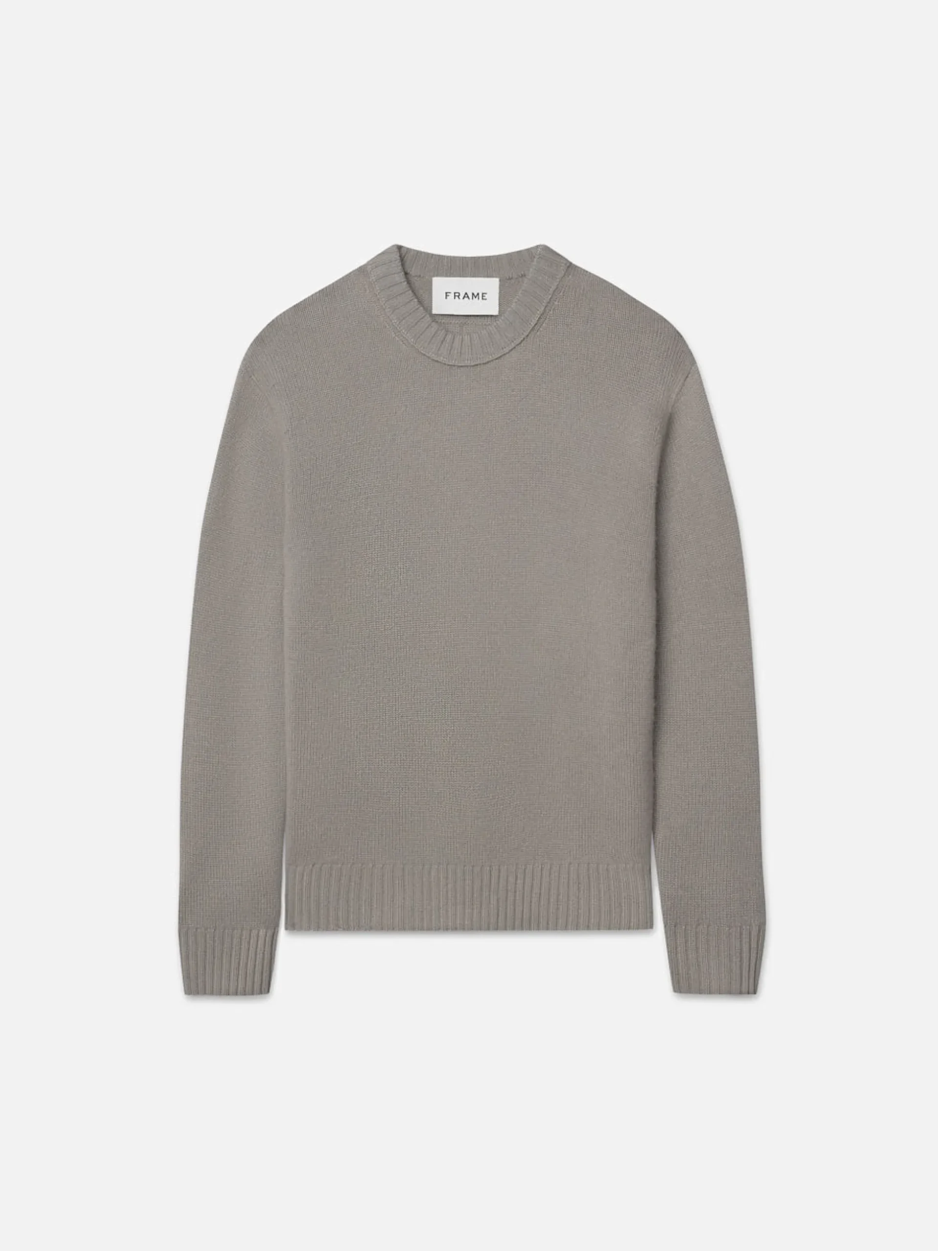 Cashmere Crewneck Sweater in Stone Beige