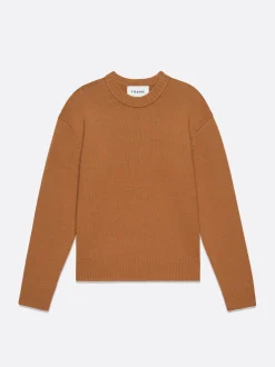 Cashmere Crewneck Sweater in Rust