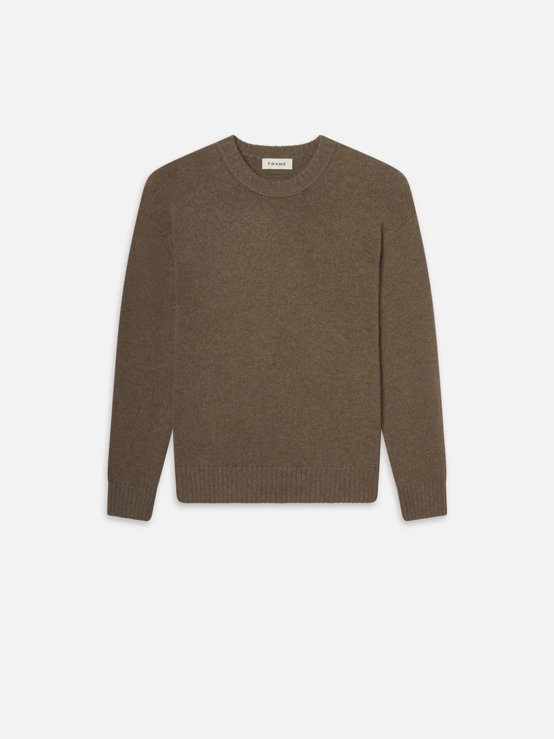 Cashmere Crewneck Sweater in Soft Mocha