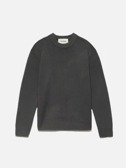 Cashmere Crewneck Sweater in Charcoal Grey