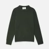 Cashmere Crewneck Sweater in Military Green