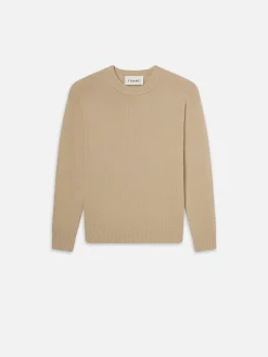 Cashmere Crewneck Sweater in Sand Beige