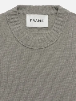Cashmere Crewneck Sweater in Stone Beige