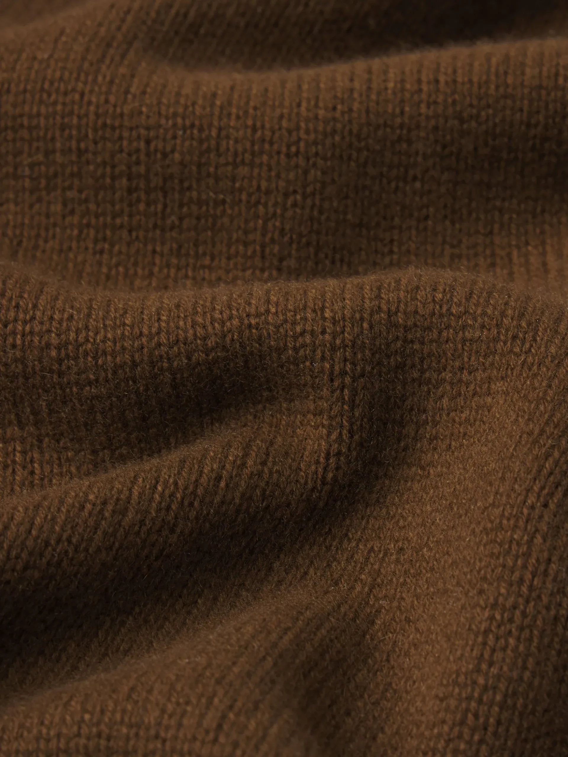Cashmere Crewneck Sweater in Dark Camel