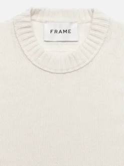 Cashmere Crewneck Sweater in Cream