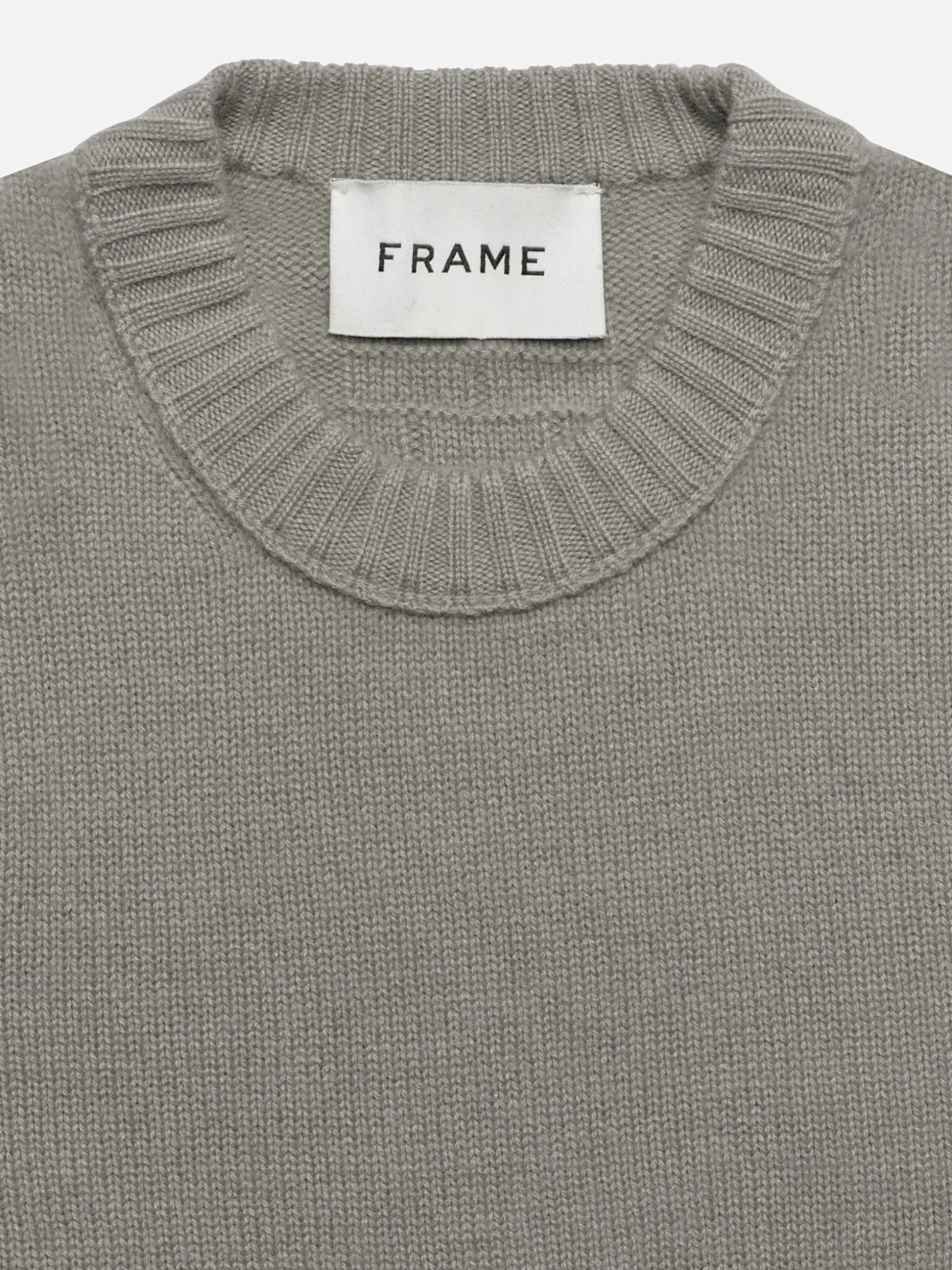 Cashmere Crewneck Sweater in Stone Beige