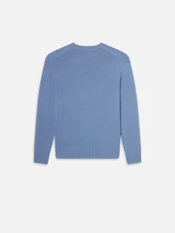 Cashmere Crewneck Sweater in Soft Blue