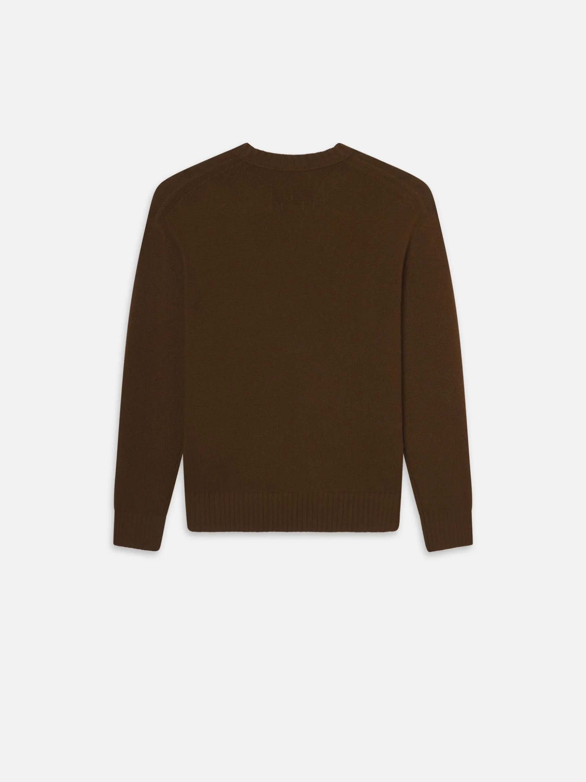 Cashmere Crewneck Sweater in Dark Camel