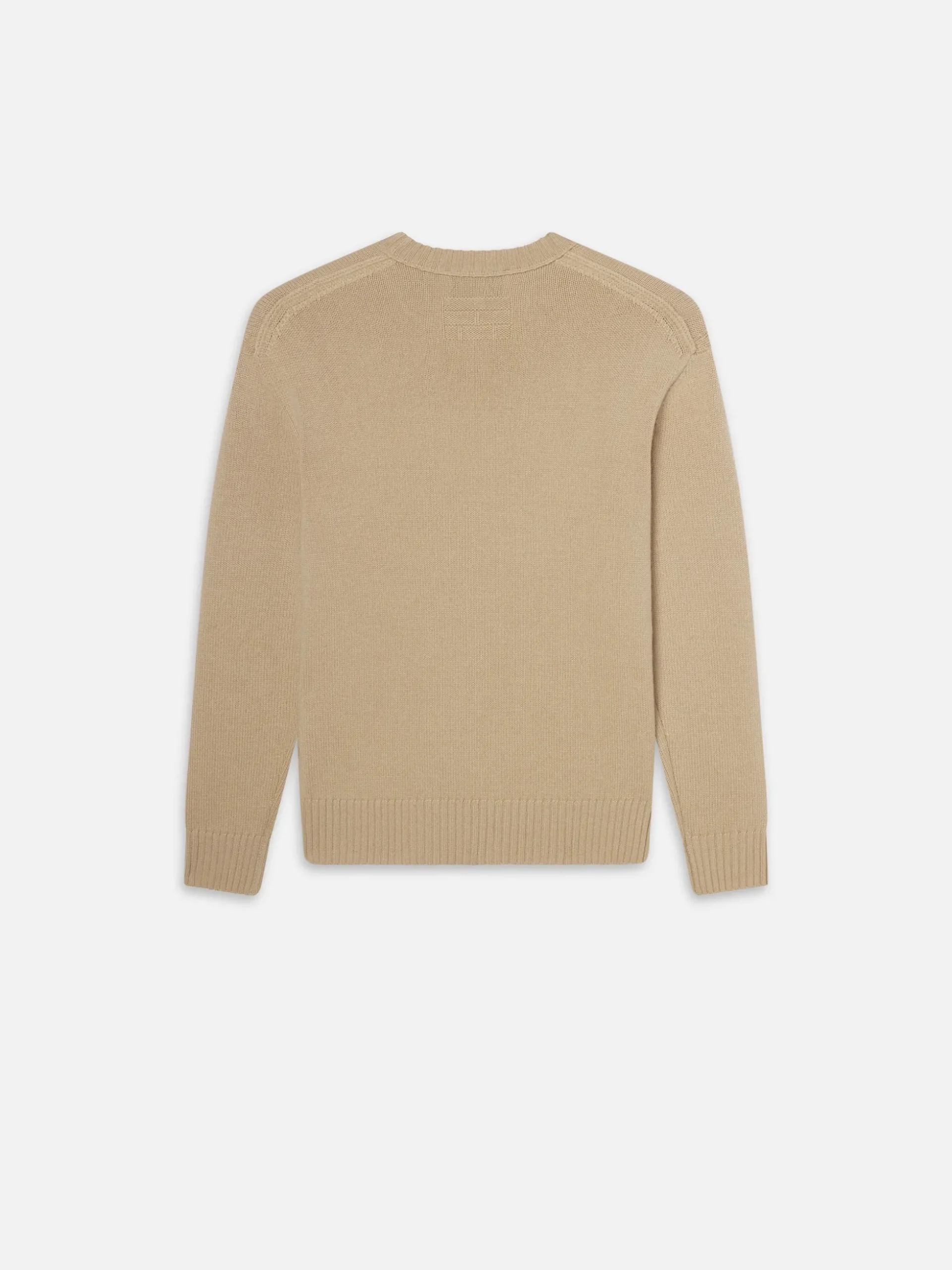 Cashmere Crewneck Sweater in Sand Beige