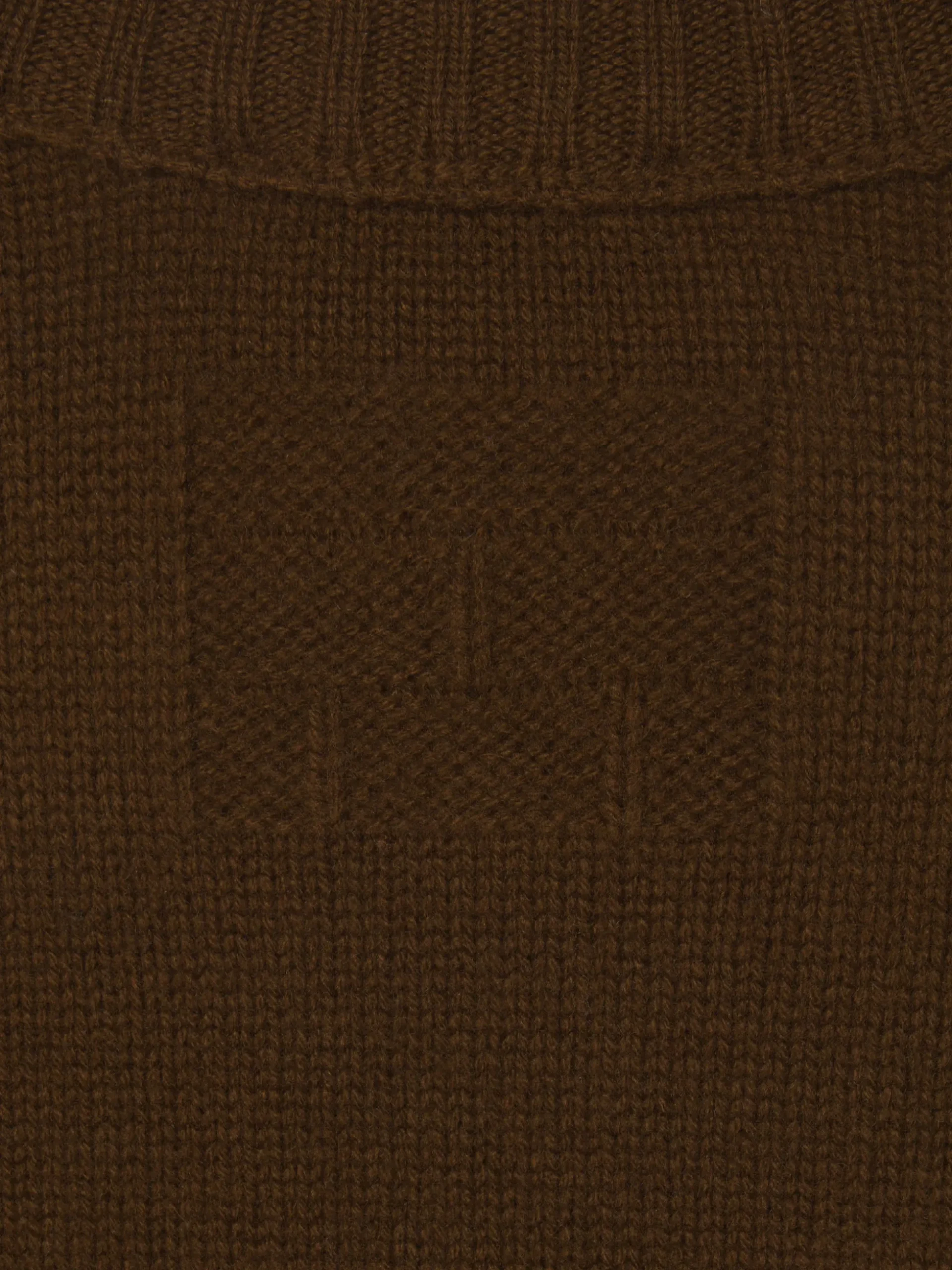 Cashmere Crewneck Sweater in Dark Camel