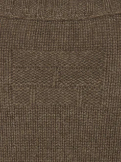 Cashmere Crewneck Sweater in Soft Mocha