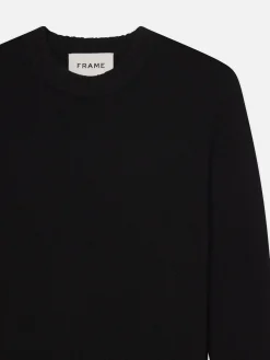 Cashmere Crewneck Sweater in Noir