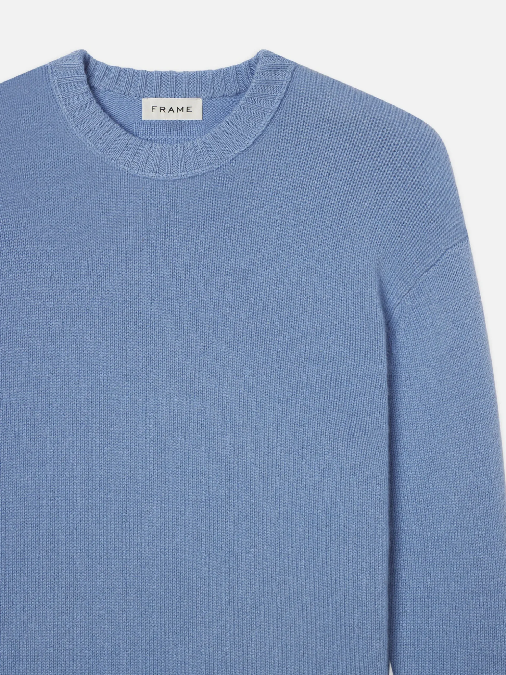 Cashmere Crewneck Sweater in Soft Blue